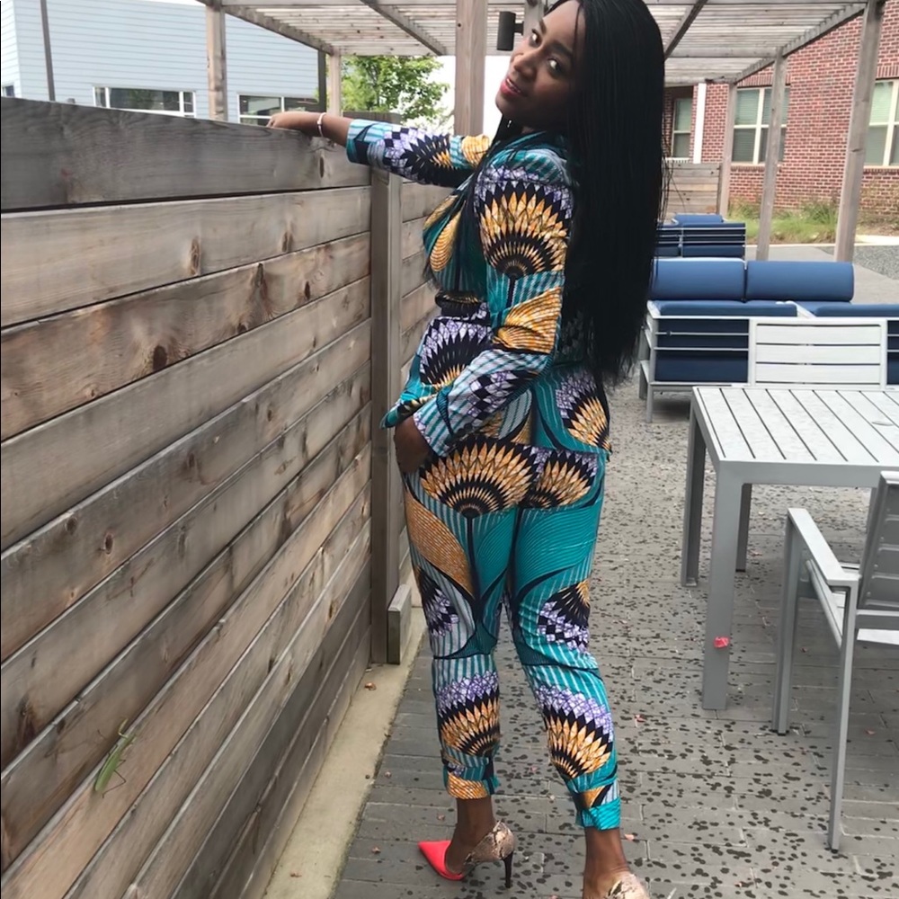 African Print Plus Size Women’s Blazer